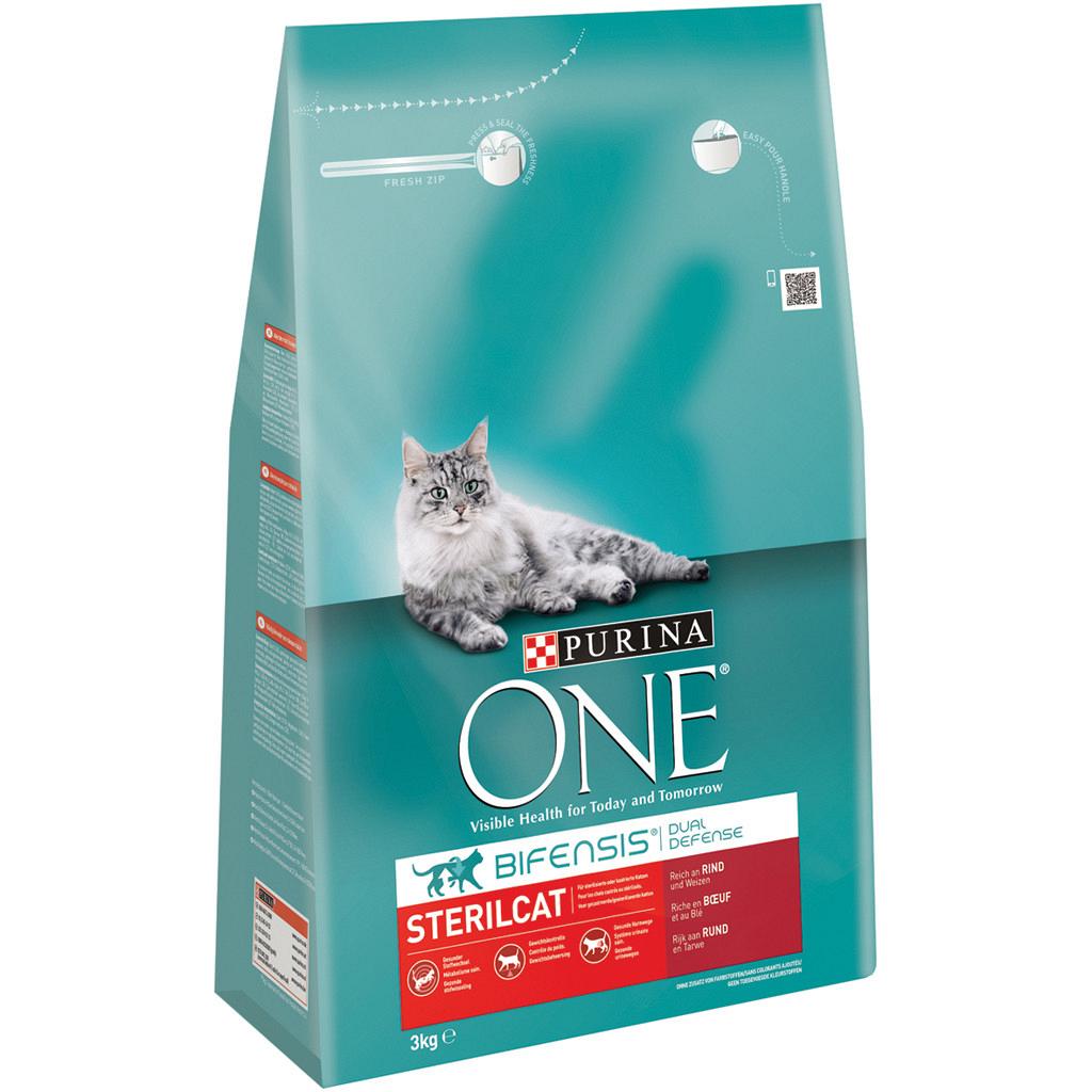 haalbaar Ophef wrijving One kattenvoer Sterilcat rund en tarwe 3 kg | Dierenwereld XL