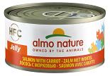 Almo Nature kattenvoer HFC Jelly zalm en wortel 70 gr