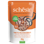 Schesir Kattenvoer Complete Tonijn, Kip & Garnalen Gelei 85 gr