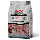 Kivo Hondenvoer Rund & Kip Compleet Porties 500 gr