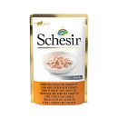 Schesir Kattenvoer Tonijn/Kip/Garnaal Gelei 85 gr