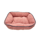 Hondenmand Teddy met Bies Roze<br> 50 x 40 cm