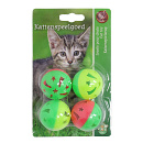 Kattenspeelgoed Sterrenbal met Bel Assorti 4 st