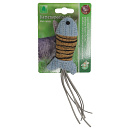 Kattenspeelgoed Kurkvis met Sluierstaart en Catnip Blauw