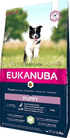 Eukanuba Hondenvoer Puppy S/M Lamb & Rice 2,5 kg