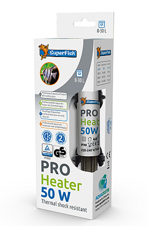 SuperFish Pro Heater 50W 0 - 30 ltr