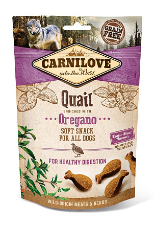 Carnilove Soft Snack Quail with Oregano <br>200 gr