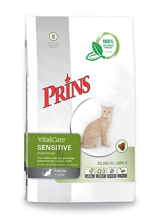 Prins kattenvoer VitalCare Sensitive Hypoallergic 10 kg
