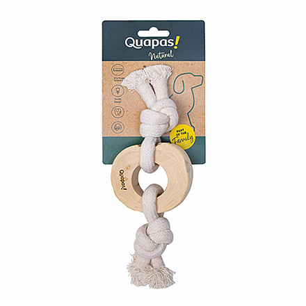 Quapas! Coffeewood Knotted Pull Ring L