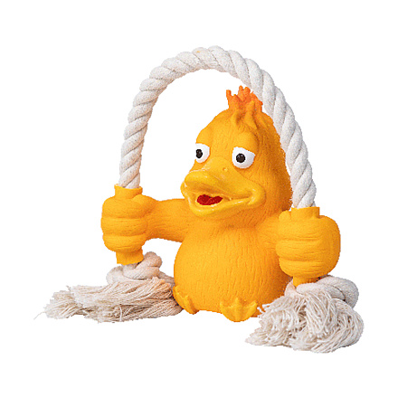 Quapas! Hondenspeelgoed Fun Duck with Rope