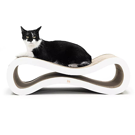 Petrebels Krabkarton Scratch 'n Rebel Simba 75 White