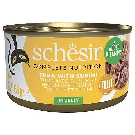 Schesir Kattenvoer Complete Tonijn & Surimi Gelei 85 gr