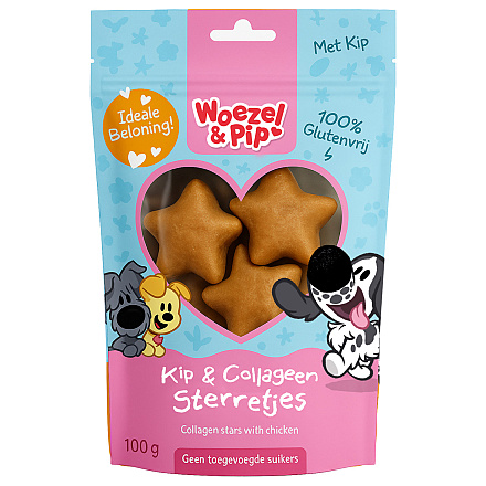 Woezel & Pip Collageen Sterretjes 100 gr