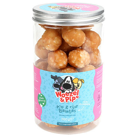 Woezel & Pip Kipballen met Rijst Pot 360 gr