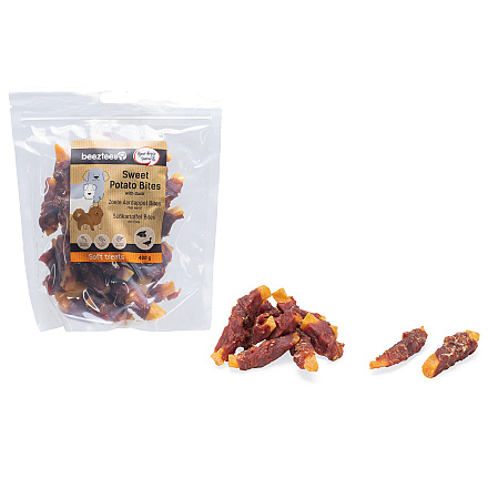 Beeztees Zoete Aardappel Bites M Eend 400 gr