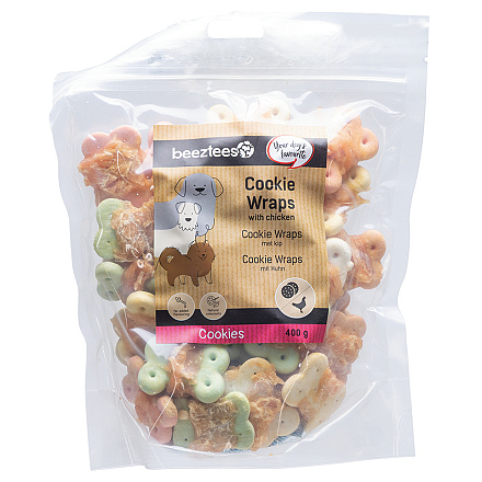Beeztees Cookie Wraps met Kip M 400 gr
