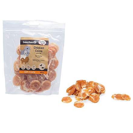 Beeztees Kip Coins met Vis 400 gr