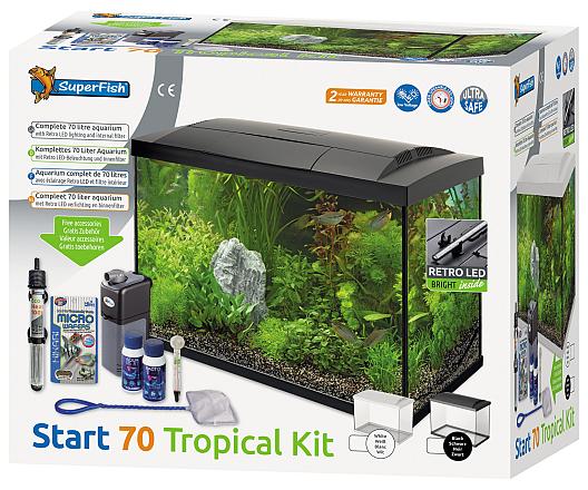 SuperFish aquarium Start 70 Tropical kit zwart