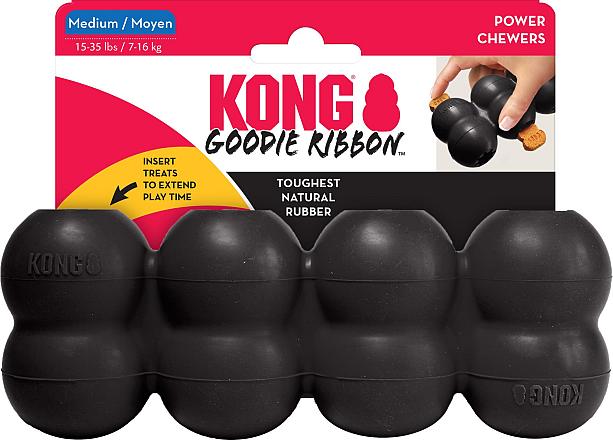 Kong Goodie Ribbon Extreme Zwart Medium