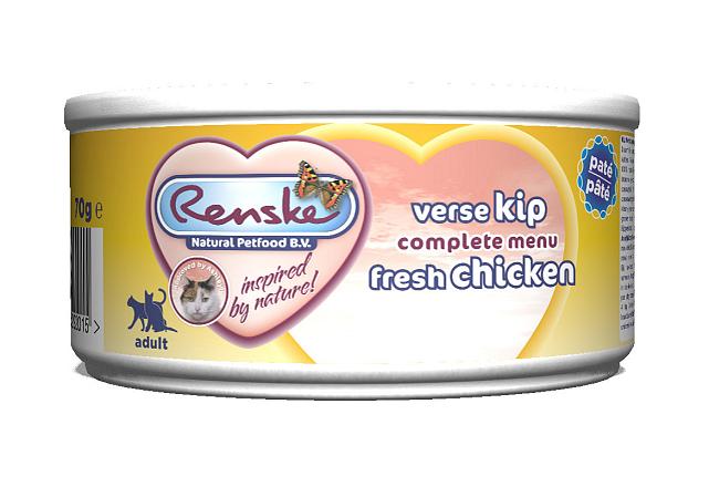 Renske kattenvoer Vers Vlees maaltijd Kip 70 gr