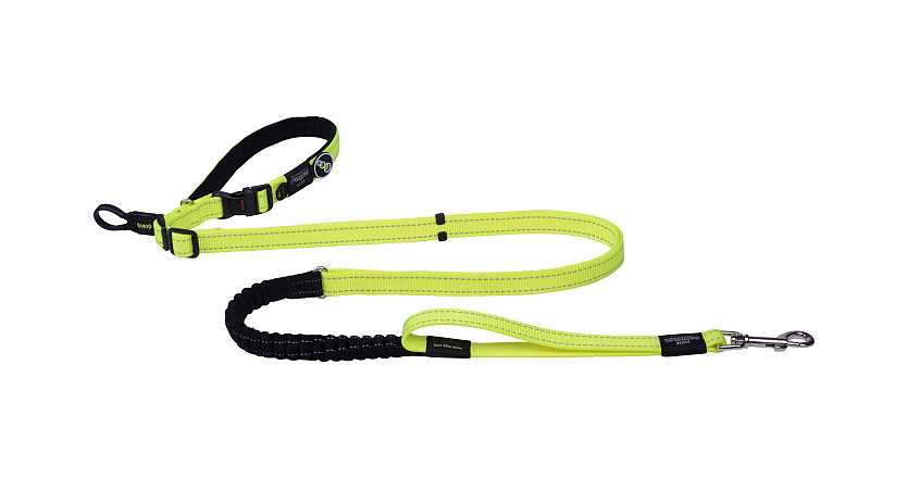 Rogz Hondenlijn Utility Handsfree Geel